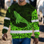 Green Neon Hawaii Whale Hi-Vis Long Sleeve Shirt