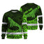 Green Neon Hawaii Whale Hi-Vis Long Sleeve Shirt