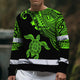 Green Neon Turtle Hawaii Hi-Vis Long Sleeve Shirt