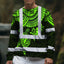 Green Turtle Flower Hi-Vis Long Sleeve Shirt