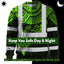 Green Turtle Flower Hi-Vis Long Sleeve Shirt