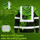 Green Turtle Flower Hi-Vis Long Sleeve Shirt