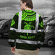 Green Turtle Flower Hi-Vis Long Sleeve Shirt