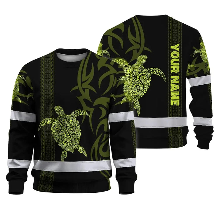 Lime Neon Hi-Vis Long Sleeve Shirt