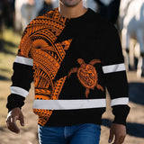 Hi Vis Long Sleeve Shirt Reflective Tapes Orange Neon Turtle Hawaii Custom Name