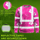 Pink Neon Flowers Hi-Vis Long Sleeve Shirt
