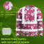 Pink Violet Flowers Hi-Vis Long Sleeve Shirt