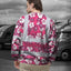 Pink Violet Flowers Hi-Vis Long Sleeve Shirt