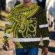 Yellow Neon Hawaii Octopus Custom Hi-Vis Long Sleeve Shirt
