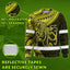 Yellow Neon Hawaii Octopus Custom Hi-Vis Long Sleeve Shirt