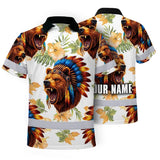 Hi Vis Polo Shirt Reflective Tapes Bear Native Custom Name Safety Workwear For Workers, Truckers, Operators
