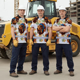 Hi Vis Polo Shirt Reflective Tapes Bear Native Custom Name Safety Workwear For Workers, Truckers, Operators