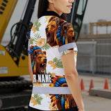 Hi Vis Polo Shirt Reflective Tapes Bear Native Custom Name Safety Workwear For Workers, Truckers, Operators