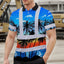 Blue Coconut Tree Hi-Vis Polo Shirt