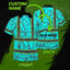Blue Neon Flowers Hi-Vis Polo Shirt