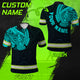 Blue Neon Hawaii Hi-Vis Polo Shirt