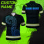 Gradient Blue Neon Hawaii Hi-Vis Polo Shirt