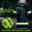 Gradient Blue Neon Hawaii Hi-Vis Polo Shirt
