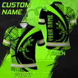 Hi Vis Polo Shirt Reflective Tapes Green Neon Hawaii