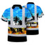 Light Blue Coconut Tree Hi-Vis Polo Shirt