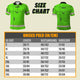 Orange Neon And Yellow Flowers Hi-Vis Polo Shirt