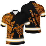 Hi Vis Polo Shirt Reflective Tapes Orange Neon Turtle Hawaii