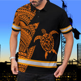 Hi Vis Polo Shirt Reflective Tapes Orange Neon Turtle Hawaii