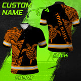 Hi Vis Polo Shirt Reflective Tapes Orange Neon Turtle Hawaii