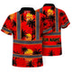 Red Neon Flowers Hi-Vis Polo Shirt