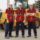 Red Neon Flowers Hi-Vis Polo Shirt