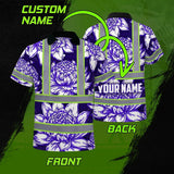 Hi Vis Polo Shirt Reflective Tapes Violet Neon White Protea Custom Name Safety Workwear For Workers, Truckers, Operators