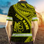 Yellow Neon Hawaii Octopus Hi-Vis Polo Shirt