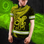 Yellow Neon Hawaii Octopus Hi-Vis Polo Shirt