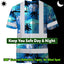 Blue Neon Flowers 4 Hi-Vis Work Shirt