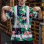 Neon Pink Flowers 2 Hi-Vis Work Shirt