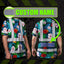 Neon Pink Flowers Hi-Vis Work Shirt
