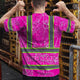 Pink Neon Flowers Hi-Vis Work Shirt
