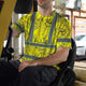 Yellow Neon Flowers Hi-Vis Work Shirt