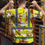 Yellow Neon Flowers Hi-Vis Work Shirt