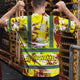 Yellow Neon Flowers Hi-Vis Work Shirt