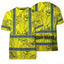 Yellow Neon Flowers Hi-Vis Work Shirt