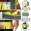 Yellow Neon Flowers Hi-Vis Work Shirt