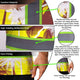 Yellow Neon Flowers Hi-Vis Work Shirt
