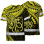 Yellow Neon Hawaii Octopus Custom Hi-Vis Work Shirt