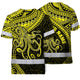 Yellow Neon Hawaii Octopus Custom Hi-Vis Work Shirt