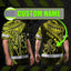 Yellow Neon Hawaii Octopus Custom Hi-Vis Work Shirt