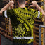 Yellow Neon Hawaii Octopus Custom Hi-Vis Work Shirt