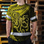 Yellow Neon Hawaii Octopus Custom Hi-Vis Work Shirt