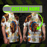 Hi Vis T Shirt Reflective Tapes Bear Native Custom Name Safety Workwear For Workers, Truckers, Operators
