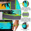 Blue Neon Flowers Hi-Vis T-Shirt